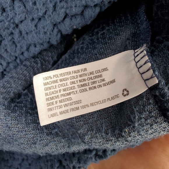 Wild Fable Purple Blue Sherpa Quarter Zip XS - Picture 5 of 7